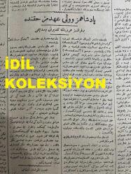 Osmanlıca İkdam Gazetesi, Orijinal Dönem Basım - 10 Nisan 1920 - Sayı: 8317 - Hicri: 20 Recep 1338 - Rumi: 10 Nisan 1336 - Memleketimizde Amerika Muavenet Heyetleri Faaliyetleri Hakkında Amerika İaşe-i Muavenet Heyeti Reisi İle Bir Mülakat - Hükümetin Beyannamesi Bugün Tebliğ Olunacak. Dahiliye Nazırı Reşit Bey İzahat Veriyor - Padişahımız Ve Veliahdımız Hakkında - Havayic-i Gıdaiye Fiyatlarında Teferru -  Yeni Tefrikamız: Osmanlı İdaresinde İstanbul Ve Anadolu, Vaktiyle Anadolu'da Ne Gibi İsyanlar Olduğunu, İstanbul'la Anadolu'nun Münasebetini Tarih Nokta-i Nazarından Tasvir Eden Bu Eserin Tefrikası Yakında, Muharriri Ahmet Refik Bey'dir - Tramvay Amelesi Tatil-i İşgal Edeceklerini Söylüyorlar - Refet Paşa'nın Anadolu'da Kuvay-ı Milliye'ye Katılmak İçin Firarı Ve Tevkif Edilmesi  - Dünkü Futbol Maçı: Galatasaray Galip, Kadıköy'ünde Union Kulüpte Futbol Müsabakasında, Her İki Tarafın Müsavi Kuvvetde Olmasına Rağmen Galasaray Sıfıra Karşı Beş Golle Anadolu Kulubüne Galebe Çalmıştır