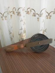 Ahşap saplı vintage metre