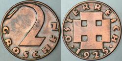 AVUSTURYA 2 GROSCHEN 1925.