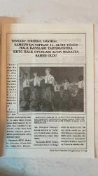 YENİ BATI TRAKYA DİKİ AYLIK AKTÜEL, TARİH VE KÜLTÜR DERGİSİ - TEMMUZ 2001 SAYI: 167 SÜLEYMAN SEFER CİHAN – ALİ BALKAN METEL – MEHMET REFİK ERKOÇAK – NAZIM ŞEN – CENGİZ HACIOĞLU – İHSAN KALKAVAN – İBRAHİM VATANSEVER – HASAN ŞAHİN – TURGAY HAYRULLA – MEHMET TÜRKMEN – SALİH YÖRÜK – ŞENOL IŞKIN – RIDVAN AHMEDİN – İSMAİL TUNALI – İRFAN DERİCİ – RECEP KARA – KAZIM GÜLTEPE – EROL ÇAKIR – HAKKI ATUN – ERSİN TATAR – ŞÜKRÜ SİNA GÜREL – KEMAL NEHROZOĞLU – VAHİT ERDEM – ŞENER ERUYGUR – RAUF DENKTAŞ – MEHMET EMİN AGA – C. ALIOSMAN – ASIM ÇAVUŞOĞLU – MUSTAFA AGA – HASAN ATEŞ – AHMET FAİKOĞLU – GALİP GALİP – N. HASANOĞLU – M. N. ÖZFATURA – H. EMİN – S. KOHEN – METİN ERKSAN 20 TEMMUZ BARIŞ HAREKÂTI’NIN 27. YILI – KKTC’DE COŞKULU TÖRENLER – RAUF DENKTAŞ’TAN MESAJLAR – MAKARIOS’UN TOPLU MEZARLARI – KIBRIS’TA İKİ DEVLET GERÇEĞİ – BATI TRAKYA TÜRKLERİNİN SORUNLARI – İSKEÇE MÜFTÜSÜ MEHMET EMİN AGA’NIN MÜCADELESİ – LOZAN’IN İHLLÂLİ – EĞİTİM VE VAKIF SORUNLARI – MUSTAFA AGA’YA  - TAM TAKIM EKSİKSİZ  42 SAYFA