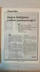 YESEVİ AYLIK SEVGİ DERGİSİ - OCAK–ŞUBAT 1999 SAYI: 61–62 - KEMAL ÇAPRAZ – MUHSİN KADIOĞLU – SÜLEYMAN KARATAŞ – VEDAT BİLGİN – ERDİNÇ YAZICI – KUDRET FİKİRLİ – HÜSEYİN DİKİCİ – MEHMET DEMİRTOLA – SELÇUK BESEN – A. MAZHAR KARPUZOĞLU – GÖZDE RAMAZANOĞLU – UĞUR TEKİN – AHMET ÖZDEMİR – ZEYNEP ZAFER – OSMAN TÜRKAY – CENGİZHAN YURDANUR – FAHRİ ERSAVAŞ – VEYİS GÜNGÖR – GİRAY SAYNUR ALTUĞ BENİM BENDER’İMDE PRİDNESTROVYE DEVLETİ – MERZİFON’DAN KARAMUSTAFAPAŞA’YA – FIRSATLAR ÜLKESİ: SUDAN – TÜRK DÜNYASI YEŞİL BURSA’DA KUCAKLAŞIYOR – BARIŞ MANÇO’NUN VEFATI – 75. YILINDA CUMHURİYETİMİZ VE ŞİİRİMİZ – BULGAR EDEBİYATINDA TÜRKÇE SÖZCÜKLER – ŞİİR BİÇİMİNDE DUA – DEDE KORKUT’TAN SEÇMELER – KIBRIS ŞİİRLERİ ANTOLOJİSİ – AMSTERDAM MEKTUPLARI – RUSYA TÜRKLERİ ARASINDA FİKİR HAREKETLERİ – OSMANLI’NIN 700. YILI – KÜLTÜR BAKANLIĞI’NA ELEŞTİRİ – YESEVİ DERGİSİ’NİN MİSYONU – DÜNYA TEMSİLCİLERİ LİSTESİ  - TAM TAKIM EKSİKSİZ  36 SAYFA