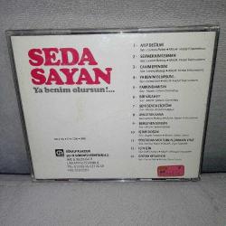 CD Seda Sayan ya benim olursun. Orijinal 1990 pembe bandrollü dönem baskı albüm. NADİR. iyi durumda koleksiyonluk