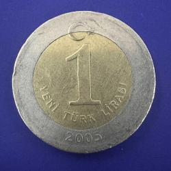 1 YTL 2005. Yeni Türk Lirası