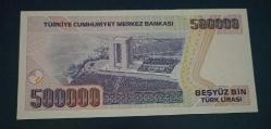 7 Emisyon E 61 454555 Seri 500 Bin Lira Çil