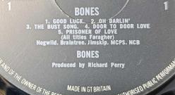 BONES - BONES 33'LÜK LP PLAK 10/9 KONDİSYONDA