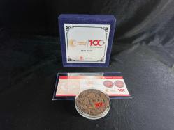 TÜRKİYE CUMHURİYETİ’NİN 100. YILI – BRONZ HATIRA SİKKESİ (DARPHANE ÖZEL BASIM) ve Özel Kadife Kutusu