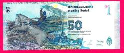 Argentina 50 Pesos 2015 P 362 UNC  (TK 18 718) ÇİL