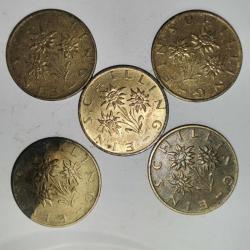 AVUSTURYA 5 ADET DEĞİŞİK TARİHLER 1 SCHILING  MADENİ LOT