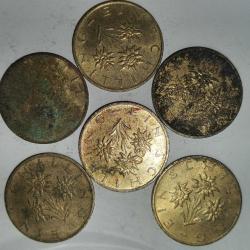 AVUSTURYA 5 ADET DEĞİŞİK TARİHLER 1 SCHILING  MADENİ LOT