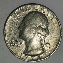 AMERİKA  1972   25 CENT ÇEYREK DOLAR