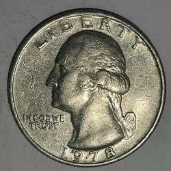 AMERİKA 1978    25 CENT ÇEYREK DOLAR