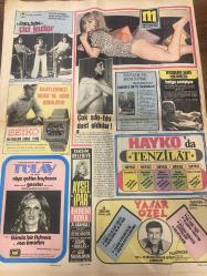 MODERN GAZETESİ DOĞUM GÜNÜ HEDİYESİ - 3 - 11 MART 1975 - TAM TAKIM 8 SAYFADIR -Neşe Güngör-Özden Yüce-Tülay-Aysel İpar-Ekrem Bora-Yaşar Özel-Helga Sevisiyar-Türkan Şoray-Cüneyt Arkın-Filiz Akın-Tarık Akan-Ayhhan Işık-H. Koçyiğit-Fatma Girik-Kadir İnanır-Neriman Köksal-Azmi Nihad-Deniz Günal-Yüksel Özhasap-A. Rıza Binboğa-Müjdat Gezen-Süleyman Turan-Hayko-René Andre-Roberto Loro-Serpil Barlas-Asu Maralman-Mimi-Hulusi Tunca-Hülya Saygın Delisin-Cici Kızlar-Çok sıkı fıkı dost oldular-Sağlık ve beslenme-Modern seks kılavuzu-Hayko’da tenzilat-Niye çattın kaşlarını Geceler-İkimiz bir fidanız Son ümidim-Beyrut’a giderken yolunu şaşırıp Adana’ya düştü-Artık korkmuyorum-Hangi yıldızın ne kadar sevildiği ortaya çıktı-Türkan Şoray DEV Şölen’in kraliçesiydi-Osmanlı Sarayında 102 çocuklu padişah-21 yaşındaki foto model soyunarak milyoner oldu-Hem şantöz hem de boğa güreşçisi-2 milyon lira toplandı-Birbirimizi tanıyalım-Pop müzik-Plak dünyasından-Plakların yarışı-Kısa haberler-Yarası olan gocunur-Kö