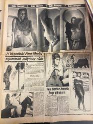 MODERN GAZETESİ DOĞUM GÜNÜ HEDİYESİ - 3 - 11 MART 1975 - TAM TAKIM 8 SAYFADIR -Neşe Güngör-Özden Yüce-Tülay-Aysel İpar-Ekrem Bora-Yaşar Özel-Helga Sevisiyar-Türkan Şoray-Cüneyt Arkın-Filiz Akın-Tarık Akan-Ayhhan Işık-H. Koçyiğit-Fatma Girik-Kadir İnanır-Neriman Köksal-Azmi Nihad-Deniz Günal-Yüksel Özhasap-A. Rıza Binboğa-Müjdat Gezen-Süleyman Turan-Hayko-René Andre-Roberto Loro-Serpil Barlas-Asu Maralman-Mimi-Hulusi Tunca-Hülya Saygın Delisin-Cici Kızlar-Çok sıkı fıkı dost oldular-Sağlık ve beslenme-Modern seks kılavuzu-Hayko’da tenzilat-Niye çattın kaşlarını Geceler-İkimiz bir fidanız Son ümidim-Beyrut’a giderken yolunu şaşırıp Adana’ya düştü-Artık korkmuyorum-Hangi yıldızın ne kadar sevildiği ortaya çıktı-Türkan Şoray DEV Şölen’in kraliçesiydi-Osmanlı Sarayında 102 çocuklu padişah-21 yaşındaki foto model soyunarak milyoner oldu-Hem şantöz hem de boğa güreşçisi-2 milyon lira toplandı-Birbirimizi tanıyalım-Pop müzik-Plak dünyasından-Plakların yarışı-Kısa haberler-Yarası olan gocunur-Kö