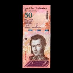 VENEZUELA (2018) - 50 Bolivares (ÇİL 10/10)