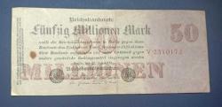Almanya 1923 50 Milyon Mark