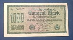 Almanya 1922 1000 Mark