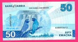 Zambia 50 Kwacha 2024 2025 P 64 NEW Birds UNC (TK 18 646) ÇİL