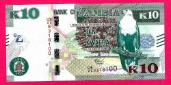 Zambia 10 Kwacha 2020 P 58 UNC (TK 18 664) ÇİL