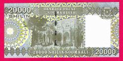 SOMALIA 20.000 SHILLINGS 2010 UNC (TK 18 719) ÇİL