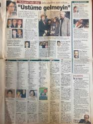 SABAH YILDIZI GAZETESİ DOĞUM GÜNÜ HEDİYESİ - 9 NİSAN 1999 - TAM TAKIM 8 SAYFADIR -Selin Toktay-Nigar Akkan-Attila Atasoy-Ada-Hulusi Tunca-Yasemin Özumtulu-Mustafa Sandal-Seren Serengil-İzel-Çelik-Ercan Saatçi-Hülya Avşar-Hakan Yalçın-Erdoğan Sevgin-Ayfer Çalık-Yücel Özden-Tuncer El-AT Önderel-T. Temel-Arhan Patil-Yakup Çetin-A.M. Gümüş-Kadriye Teyze-Aynalı Tahir-Ferdi Tayfur-Tekin Akmansoy-Ayşegül Özgan-Ayşe Özgönül-Safiş-Mustafa Sandal-Serdar Düzenli-Ferit Şahin-Derya Tuna-Sinemanın yeni sultanı-Attila’nın dramı-Mısır yağına dikkat-Küçük kraliçenin çarpıcı stili-İlan-ı aşk pastası-Eski sevgiler asla unutulmaz-Baharla yenilenin-Kozmetik ürünlerinin saklanması-Kendinizin doktoru olun-Üstüme gelmeyin-Cinsel ilişkide başarının sırrı-Bebeklerin sevgi gösterisi-
