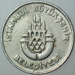 İSTANBUL BÜYÜKŞEHİR BELEDİYESİ ULAŞIM JETONU. ESKİ.
