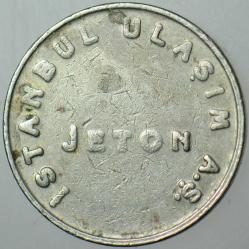 İSTANBUL BÜYÜKŞEHİR BELEDİYESİ ULAŞIM JETONU. ESKİ.