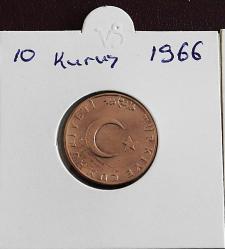 Türkiye Cumhuriyet 1965/1966/1969 Yılları 10 Kuruş   Not: Detaylaralara  Sahip Temizlenmiş  Temizlenmiş   (0158)
