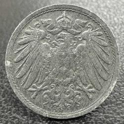 Alman İmparatorluğu 10 Pfennig 1917. Çinko. Doğal Koyu Renk. Almanya