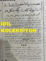 Osmanlıca Yeni Turan Gazetesi, Orijinal Dönem Basım - 11 Şubat 1923 - Sayı: 87 - Hicri: 24 Cemaziyelahir 1341 - Rumi: 11 Şubat 1339 - İstanbul Muhabir-i Mahsusumuzdan: İngilizlerin Çanakkale'deki Kuvvetlerini Takviyeye Başladıklarına Dair Bazı Şayialar Deveran Eylemektedir - Murahhaslar İstanbul'da Cüzi Tevakkuftan Sonra İzmit'te Başkumandanımıza İntizar Eyleyeceklerdir - Adnan Bey'e Yeni Bir Nota Verdiler, Müttefiklerin Garip Bir Tarzda Hareketi - Fransızlar Talebimizi Gayr-ı Dostane Buluyor - İsmet Paşa Hazretleri Yarın İstanbul'a Gelerek Geçeceklerdir - Rus Sefiri Aralof Yoldaş Ve Refikası İktisat Kongresinde Hazır Bulunacaklardır - Bulgaristan'da Kabinenin İstifası - Kavala Üzerine Yunan Sevkiyatı İcra Ediliyor - Amiral Nikolson'un Pek Garip Beyanatı - İktisat Kongresi Münasebetiyle Mütehassısin-i Bahriyeden M. Şefik İmzalı Makale