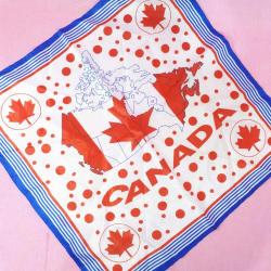 VINTAGE CANADA  SUNİ İPEK EŞARP