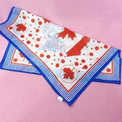 VINTAGE CANADA  SUNİ İPEK EŞARP