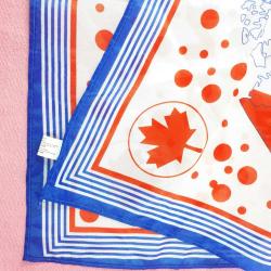 VINTAGE CANADA  SUNİ İPEK EŞARP