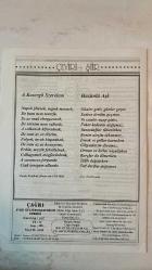 ÇAĞRI KÜLTÜR, SANAT, BİLİM DERGİSİ - MAYIS 2000 SAYI: 486 - AZMI AYTAÇ - MONAD BALKAN - FIKRET SEZGİN - TURHAN DOYRAN - M. HALISTIN KUKUL - HALIL SOYUER - ALI NAILI ERDEM - FAIKA SARP - FAZIL BAYRAKTAR - ILHAN GEÇER - NIHAT AŞAR - EDIT TASNADI - DILEK ÖNDER - C. MUHITTIN KOZANOĞLU - HALÜK ŞAN DİKMEN - ABDÜLKADIR GÜLER - MUZAFFER UYGUNER - HALISE ÖZTÜRKMEN - M. TAHIR SAKMAN - HASAN MERCAN - AYSEL AL - M. HALICI - A. SEFA ODABAŞI - LÜTFİ KILIÇ - M. LÜTFİ HODOĞLU - AHMET AYBERKİN - EBRU BİRKAN - NECMIYE KURU - ABDULLAH SATOĞLU - FUAT ÖNDER - AŞIK ŞEREF TAŞLIOVA - SABRI DIL - AŞIK TEMEL TURABI - YÜCEL IPEK - KAROLY KISFALUDY MUAMMA - YUNUS EMRE ARAMIZDA YAŞIYOR - HALK EDEBİYATI, TÜRKÜLER VE ÂŞIK GELENEĞİ ÜZERİNE - ANADOLU’DA TÜRK-İSLÂM DÜŞÜNCESİNİN ŞİİRLE YÜKSELİŞİ - HALK ŞİİRİNDE DİL, HECE VE DEYİŞ USTALIĞI - ÂŞIKLARIN ATIFLI BULUŞMALARI VE ATIŞMA GELENEĞİ - ÇEVİRİ ŞİİR: “HÜZÜNLÜ AŞK” (KAROLY KISFALUDY, ÇEVİREN: EDIT TASNADI) - KADER, ACI VE DEĞİŞMEYEN DERTL - TAM TAKIM EKSİKSİZ  32 SAYFA