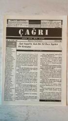 ÇAĞRI KÜLTÜR, SANAT, BİLİM DERGİSİ - NİSAN 2000 SAYI: 485 FEYZI HALICI - MONAD BALKAN - SEYIT KÜÇÜKBEZİRCİ - FIKRET SEZGIN - ONUR SAKARYA - FUAT ÖNDER - KAYA ÖZDEMİR - HALUK ŞAN DİKMEN - N. YALÇIN DİKİLİTAŞ - MEHMET K. GÜNDOĞDU - HASAN ÖZÖNDER - HILMI ISGÜZAR - M. KEMAL YILMAZ - ŞENEL ÖZPOLAT - ABDULLAH ŞATOĞLU - M. HALISTIN KUKUL - HIKMET GÜLAY - HALISE ÖZTÜRKMEN - NECMIYE KURU - EMINE SÖNMEZ - MELDA ÓZATA - CANAN DONAT - AYTEN CERAN - HALIM YAĞCIOĞLU - HALIL USLU - FAHRI ERSAVAŞ - MURAT ÖZMEN - AHMET SEVGI - AHMET ÖZDEMİR - HASAN AYDIN - MEHMET GÜNEŞ - A. NECMETTIN ÇANGA - ABDÜLKADIR GÜLER - NIHAT AŞAR - ERTUĞRUL ŞAKAR - MUSTAFA CEYLAN - FAIKA SARP - AŞIK ŞEREF TAŞLIOVA - MURAT ÇOBANOĞLU - RASIM KOROĞLU - M. TAHIR SAKMAN - FRIEDRICH VON SCHILLER - RIZA AKDEMİR - M.EMREHAN HALICI - MEHMET GÜMÜŞTEKİN ÇAĞRI'YA ABONE OLUNUZ - NEVRUZ - AŞIK VEYSEL'LE KIRK BİR YIL ÖNCE YAPILAN BİR KONUŞMA - ÇEVİRİ ŞİİR - ELDIVEN - KÜLTÜR SANAT BİLİM DERGİSİ - TAM TAKIM EKSİKSİZ  32 SAYFA