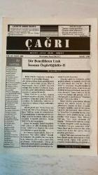 ÇAĞRI KÜLTÜR, SANAT, BİLİM DERGİSİ - MART 2000 SAYI: 484 - TURHAN DOYRAN - MONAD BALKAN - EDIT TASNADI - FAIK BAYSAL - FAZIL BAYRAKTAR - HALIL SOYUER - FIKRET SEZGİN - DR. AHMET İHSAN KIRIMLI - R. SAMI HAMAMCI - ABDULLAH SATOĞLU - RIZA AKDEMİR - FAIKA SARP - HÜSEYİN YURDABAK - AYHAN NASUHBEYOĞLU - MEHMET NURI YARDIM - HALÜK ŞAN DİKMEN - HALISE ÖZTÜRKMEN - MUZAFFER UYGUNER - CANAN DONAT - YAŞAR FARUK INAL - AHMET ÖZDEMİR - MUHARREM KUBAT - S. HARIKA DEVELİOĞLU - ABDÜLKADİR GÜLER - BERKIN TOKTAŞ - M. HALISTIN KUKUL - NADIDE ZEHRA ÖZTÜRK - AYTEN CERAN - ONUR SAKARYA - LÜTFİ KILIÇ - NECMIYE KURU - IBRAHIM SAĞIR - MUSTAFA M. DAĞLI - AYSEL AL - AŞIK HALIL KARABULUT - AŞIK ŞEREF TAŞLIOVA - SABRI DIL - MARIF BALCI - ISMAIL KARA - MEHMET YAVUZ - JANOS PILINSZKY - M.EMREHAN HALICI - MEHMET GÜMÜŞTEKİN ÇAGRI'YA ABONE OLUNUZ - BEN EDECEKSİN - ŞİİR BENCİLLİKTEN UZAK İNSANIN ÖZGÜRLÜĞÜDÜR - EGY ARCKEP ALA - EGY PORTRENİN ALTINA - KÜLTÜR SANAT BİLİM DERGİSİ - TAM TAKIM EKSİKSİZ  32 SAYFA
