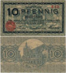 *** ALMANYA 10 PFENNİG 1918 NOTGELD-KÖLN. ÇİLALTI.