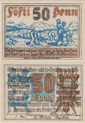 *** ALMANYA 50 PFENNİG 1920 NOTGELD-STORMARN. ÇİL