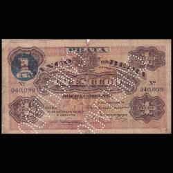 Mozambik 1 escudo 1919 temiz Perfore