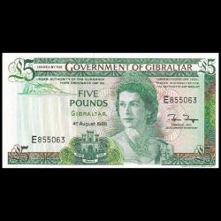 Cebelitarık 5 pound 1988 Çil Kraliçe Elizabeth