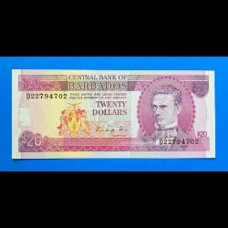 Barbaros 20 dolar 1988 Çil / Nadir tarih/imza