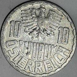 AVUSTURYA 1959   10 GROSCHEN