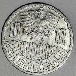 AVUSTURYA 1955    10 GROSCHEN
