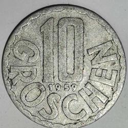 AVUSTURYA 1959    10 GROSCHEN