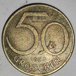 AVUSTURYA 1959    50 GROSCHEN