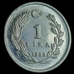 1988 1 Lira Çil (75 Bin baskı adet)