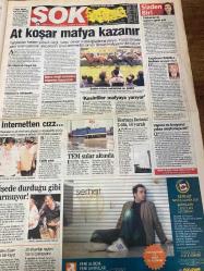 ŞOK GAZETESİ DOĞUM GÜNÜ HEDİYESİ - 20 HAZİRAN 2004 - TAM TAKIM 12 SAYFADIR -Kemal Unakıtan-Alex de Souza-Nijer Tailson-Duvaras Kara-Yonca Ceylan-Madonna-Britney Spears-Ronaldo-Carlos Cordoba-Vicente del Bosque-Fatih Sonkaya-Ali Güneş-Gökhan Zan-İsmet Taşdemir-Önder Turacı-Flavio Conceiçao-Emre Belözoğlu-Trapattoni-Özcan Deniz-Davut Güloğlu-Yasemin Kozanoğlu-Bülent Şakrak-Serhat-Mehdi Kurcaoğlu-Şennur Sezen Vergide affın af’ı geliyor-Basın yatakta bakan ayakta-Zengine hayat çok kolay-Kelepçeyle evlendiler-Babalar ne ister?-Ronaldo hiç kaçırır mı?-Striptiz yaptı hayatı kaydı-Hooijdonk’u geçerim-Bosque umut saçtı-Alex salladı-Şampiyonluğa geliyorum-Trapattoni bizi yaktı-Özcan’da pişti Davut’a düştü-Bu albüme ulaşmalı-Para kavgası-At koşar mafya kazanır-İnternetten cızzz-Hortum faciası-TEM sular altında-Serhat nefes almak zor