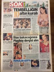 ŞOK GAZETESİ DOĞUM GÜNÜ HEDİYESİ - 20 HAZİRAN 2005 - TAM TAKIM 12 SAYFADIR -Sezer Öztürk-Harley Turan-Selin Altın-Cem Yılmaz-Angelina Jolie-Lennart Johansson-Elçin Hatipoğlu-Sylvia Lopez-Hamit Altıntop-Luis Figo-Aziz Yıldırım-Michael Owen-Cihat Arslan-Serkan Balcı-Sabri Aksu-Gamze Özçelik-Seren Serengil-Ozan Kaçmaz-Özlem Ertem-Ebru Gündeş-Laz Ziya-Şebnem Dönmez-Sibel Can-Vuslat Aksoy-Gülben Ergen-Ajda Pekkan-Sezen Aksu-Gizem Altınbaş-Gamze Özçelik-Renée Zellweger-Angelina Jolie Altın tahtta evlendiler-Şanlıurfa’da kral düğünü-Yoksul ailelere 1.1 katrilyon yardım-Ailece ÖSS’ye girdiler-Devlet kapılarını gençlere kapattı-Adapazarı’nda vahşet-Tembelliğin 10 altın kuralı-Sevgilisi Angelina’ya 10 üzerinden 2 verdi-Savaşa karşı çıplak protesto-Bize bakacağınıza Playboy dergisi alın-Elçinin kızından bayraklı defile-Papazlar azıttı-Ordu uyumadı-‘Sezer’yen-Bombardıman başlıyor-Figo Aslan olacak-Arap saçı-Kuzu gibi oldu-Yılın sürpriz aşkı-İki kızın da babası-Keloğlan görücüye çıktı-Vuslat seneye