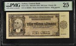 3.EMİSYON 1.TERTİP ÜZÜMLÜ 100 YÜZ TÜRK LİRASI PMG SERTİFİKALI