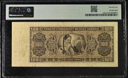 3.EMİSYON 1.TERTİP ÜZÜMLÜ 100 YÜZ TÜRK LİRASI PMG SERTİFİKALI