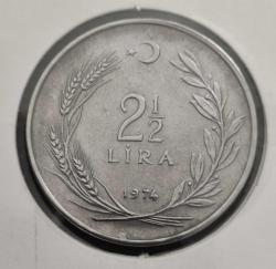 2 1/2 LİRA 1974